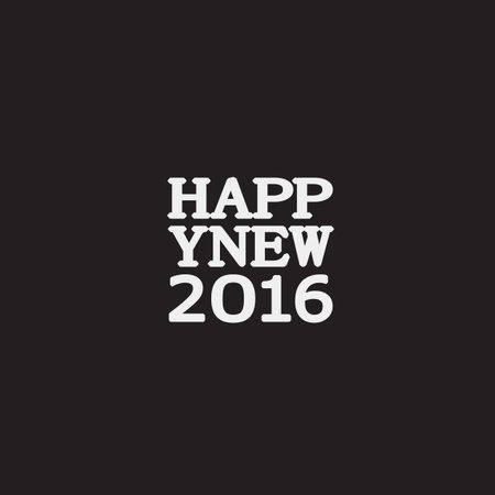Happy New Year greeting card. Design template