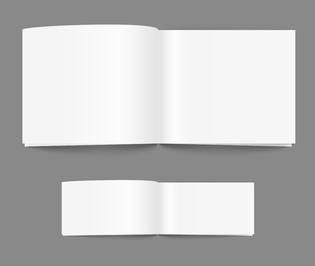 Open book page template. Ready for a contentのイラスト素材
