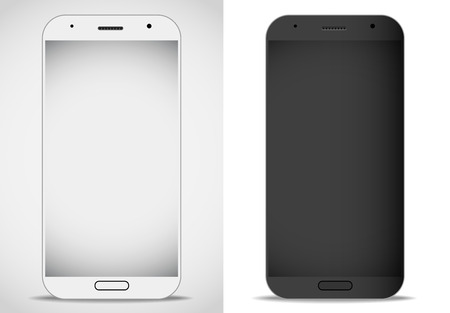 Modern smartphones mockup. Vector layoutのイラスト素材