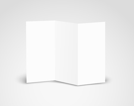 Blank white booklet vector template. Vector mockup. Template for a textのイラスト素材