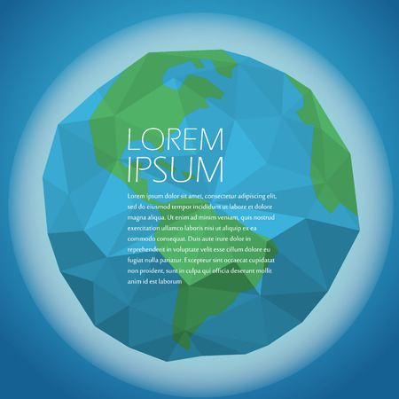 Earth vector illustration. Template for a textのイラスト素材