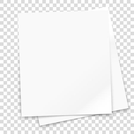 Vector paper frame isolated on transparent background. Vector illustrationのイラスト素材