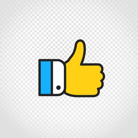 Hand vector icon on transparent backgroundのイラスト素材