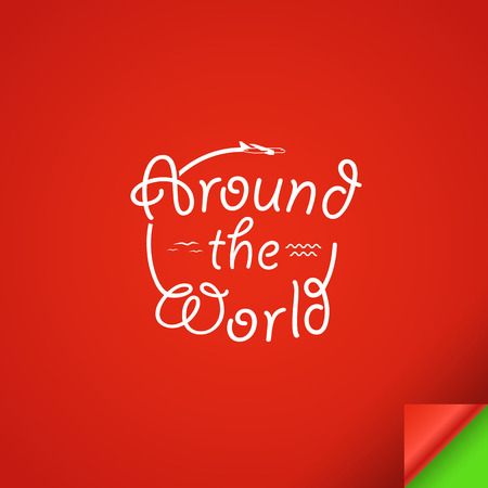 Around the world concept .Design templateのイラスト素材