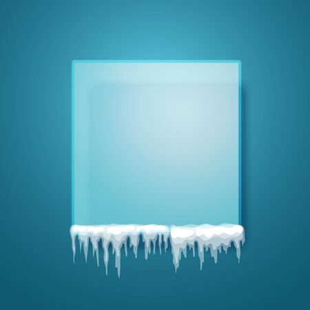 Empty transparent board. Template for a text. Blank picture frameのイラスト素材