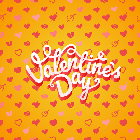 Happy valentines day wishes greeting card layout. Valentines vector labelのイラスト素材