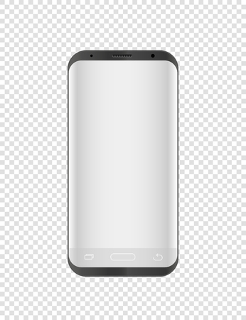 Modern smartphone mockup isolated on transparentのイラスト素材