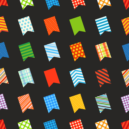 Different color flags seamless patternのイラスト素材