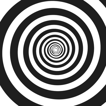 Abstract monochrome spiral vector illustrationのイラスト素材