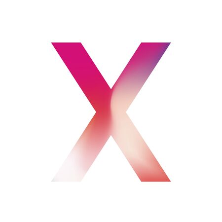 Symbol x with blured backgroundのイラスト素材