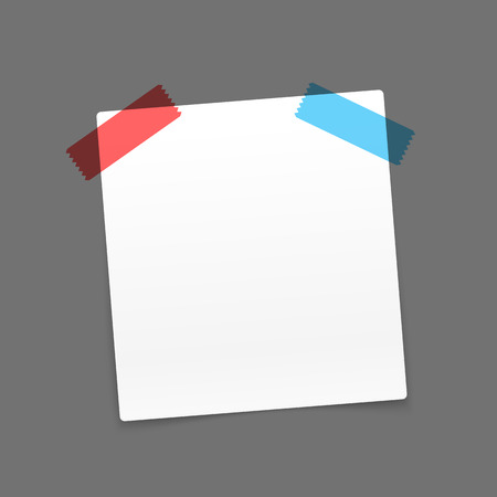 Paper with colored tapes.のイラスト素材