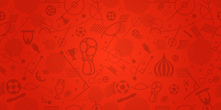 Different football silhouettes abstract backgroundのイラスト素材