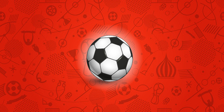 Soccer ball vector illustrationのイラスト素材