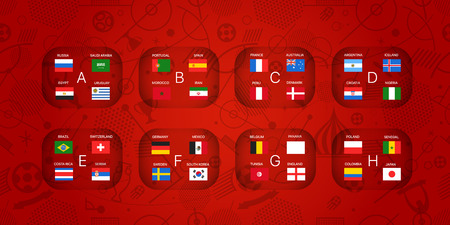 Football tournament scheme. Football infographic templateのイラスト素材