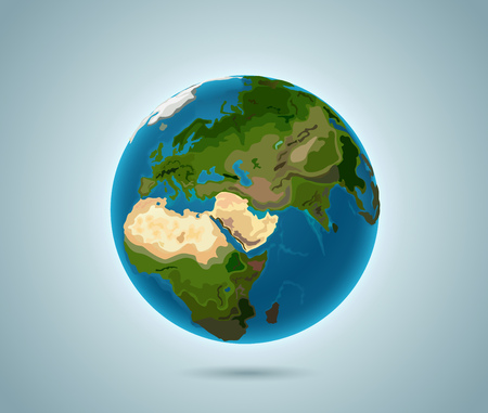 The Earth vector illustrationのイラスト素材