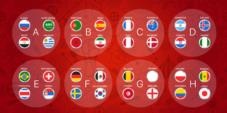 Soccer tournament scheme. Football infographic templateのイラスト素材