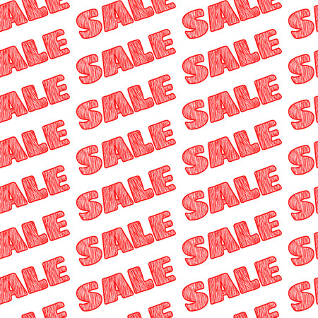 Sale Sale Sale seamless pattern. Vector backgroundのイラスト素材