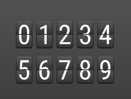 Digital scoreboard layout. Infographic vector templateのイラスト素材