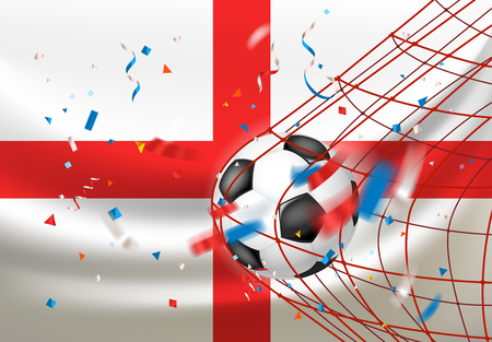 The winner of the match concept. England winsのイラスト素材