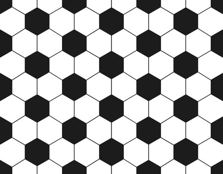 Classic soccer ball seamless pattern. Football leather balls backgroundのイラスト素材