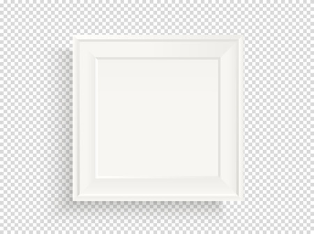 Blank frame vector mockup. Vector object isolated on transparent backgroundのイラスト素材