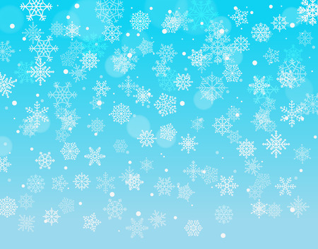 Winter background with snowflakes. Vector illustrationのイラスト素材