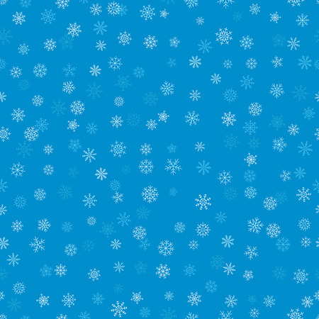 Seamless pattern with snowflakes. Vector ice crystal backgroundのイラスト素材