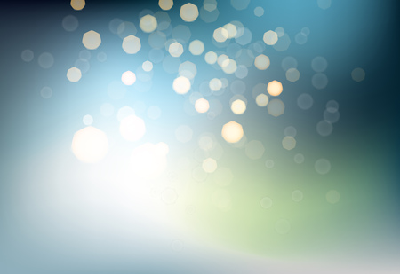 Many bright blured lights on dark background. Photo effect vector illustrationのイラスト素材