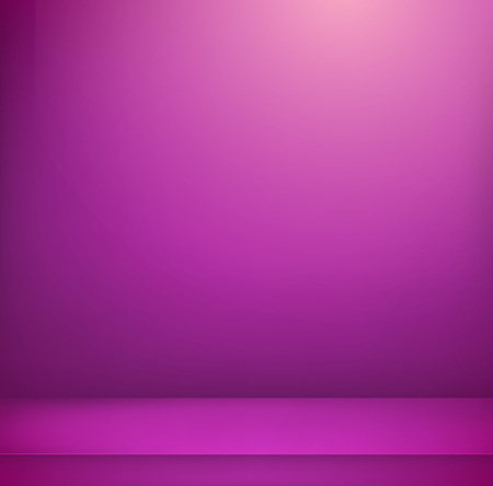Violet illuminated room. Vector illustration. Advertising templateのイラスト素材
