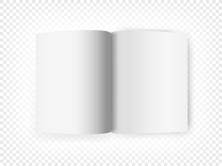 White open book isolated on transparent backgroundのイラスト素材