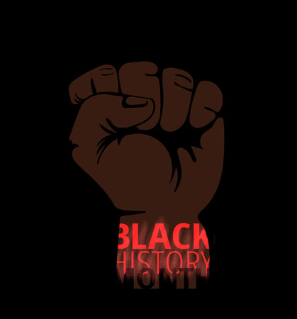Black History Month concept. Vector illustrationのイラスト素材