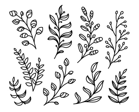 Happy Easter art elements. Vector elements for Easter banners, flyers, backgroundsのイラスト素材