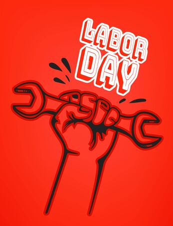 International Labor day concept. Vector illustrationのイラスト素材