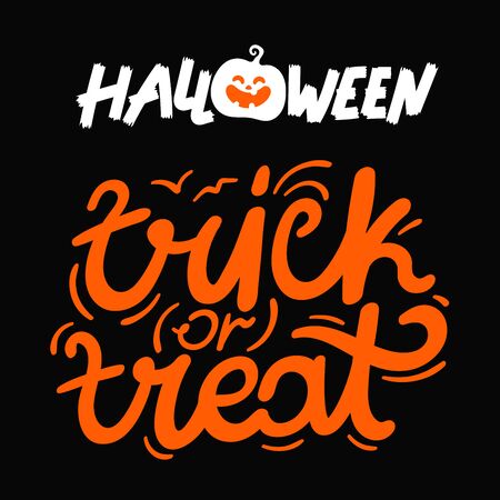 Happy Halloween greeting card. Light and flag garlandsのイラスト素材