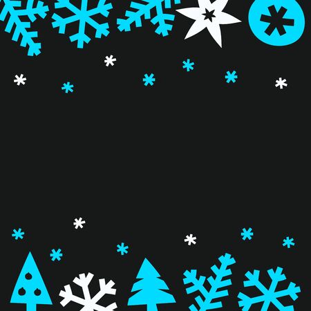 Winter season greeting card. Vector illustrationのイラスト素材