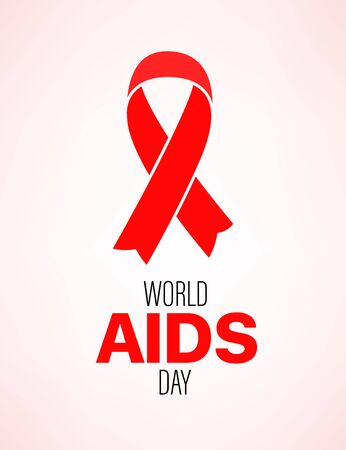 World aids day vector cardのイラスト素材