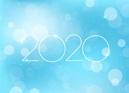 2020 new year vector greeting cardのイラスト素材