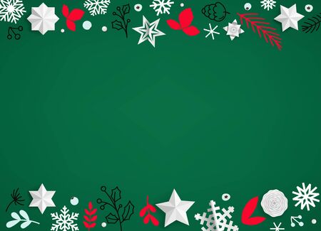 Winter holidays vector background with christmas elementsのイラスト素材