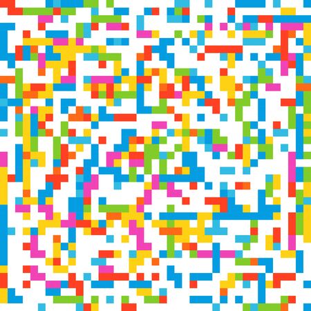 Colorful mosaic seamless vector ornamentのイラスト素材