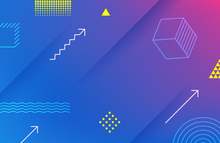 Abstract violet geometric vector background
