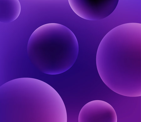 Abstract vector background with 3d balls
