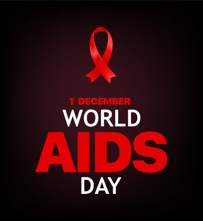 World aids awareness day vector banner