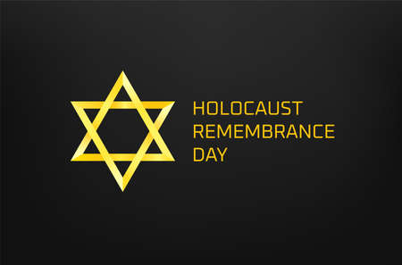 Holocaust remembrance day vector concept. Yellow starのイラスト素材