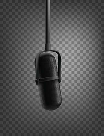 Voice microphone isolated on transparent backgroundの写真素材