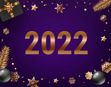 Happy new 2022 year concept