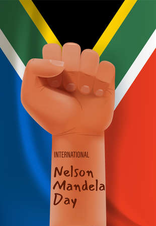 Nelson Mandela day vector conceptの写真素材