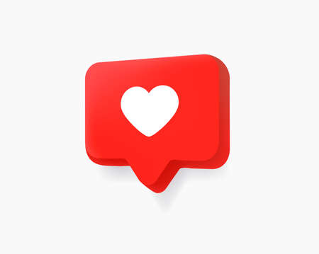Social media icon. 3d style vector illustrationのイラスト素材