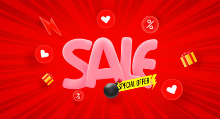 Special offer. Sale vector banner