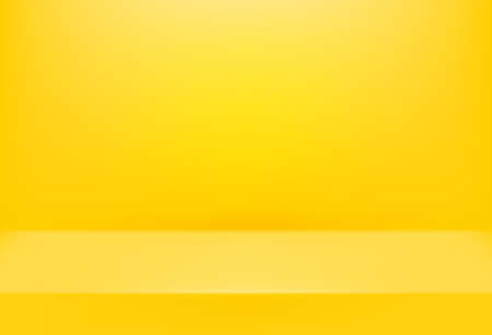 Bright yellow empty stage. #d style vector backgroundのイラスト素材