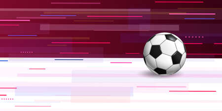 Soccer ball on abstract background vector illustrationのイラスト素材